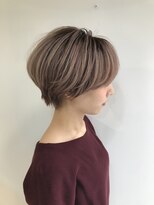 ナンバー エアロ 横浜(N° +aero)&nbsp;大人可愛い20代30代40代小顔ワンサイドショートボブ丸み前下がり