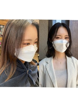 コレット ヘアー 大通(Colette hair) お顔まわりレイヤー×ダーク深海アッシュ★