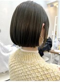 艶やかにまとまるボブ☆首が細く長くみえる◎