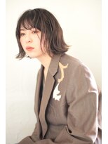 ファム(FAM)&nbsp;ミディアムウルフ　ココアベージュ　代官山　and中目黒　渋谷