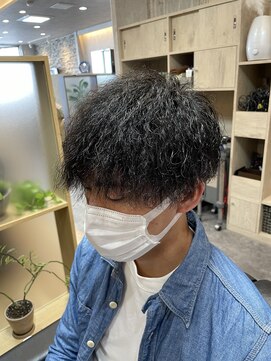 マインド サイトー ヘア アンド スパ mind saito hair&SPA マッシュ×ハードツイストスパイラル×縦落コイルツイストパーマ