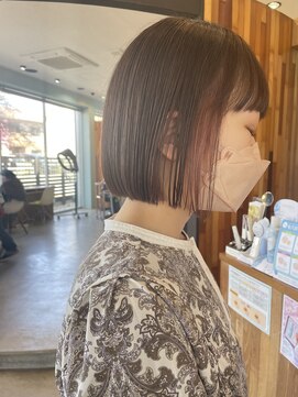 ヘアラウンジ アングゥ(hair lounge ungu) インナーピンクベージュ