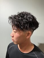 スタンドバーバー 柏(STAND BARBER)&nbsp;カルマパーマ/ベリーショート/ダークアッシュ/ニュアンスパーマ