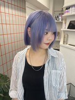 ペレ 渋谷(PELE)&nbsp;デザインカラー/レイヤーカット/ウェットヘア/オリーブベージュ