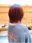 Say.黒髪ボブルフネビージュ小顔ワンレン切りっぱなしボブ表参道