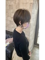 プラグ ヘアーデザイン 大名店(PLUG hair design)&nbsp;ショートボブ/ショートヘア/脱白髪染め/白髪ぼかし/髪質改善