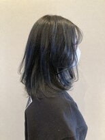 アガヴェ(AGAVe)&nbsp;ブルーブラック系/韓国風/ミディアムレイヤー