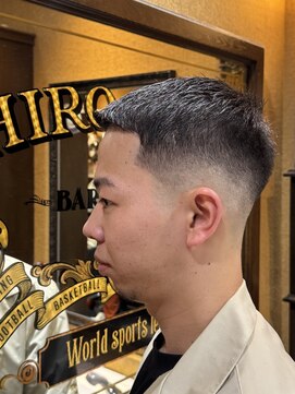 ヒロギンザバーバーショップ 大宮店(HIRO GINZA BARBER SHOP) ナチュラルフェードクロップ/大宮/メンズカット/バーバー