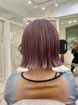 ロストシティ 横浜(LOST CITY) ショート/切りっぱなしボブ/ブリーチカラー/20代/髪質改善