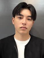 センターパートニュアンスパーマ韓国カルマパーマコンマヘア