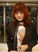△癖毛風パーマレイヤーパーマウルフパーマミディアムパーマ