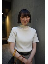 カシ 中目黒(CASI)&nbsp;ミニボブ/スクエアボブ/黒髪ボブ/顔まわりカット