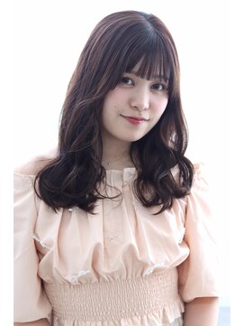 ヘアリゾート バレンタイン(hair+resort valentine) 愛されゆるふわブリーチなし透明感カラー似合わせ顔周りカット