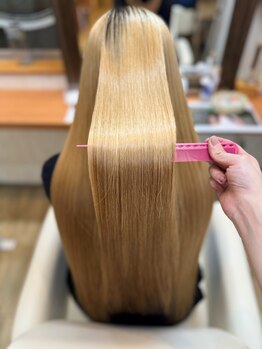 ダメージを抑えた最高級な髪質改善の縮毛矯正!今までにない指通りと艶のある美髪が叶う♪[髪質改善/北小金]