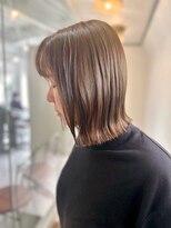 ソイクフ 四条大宮店(SOY-KUFU)&nbsp;20代30代40代◎似合わせカットデザインカラー外はねミディ