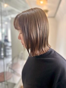 ソイクフ 四条大宮店(SOY-KUFU) 20代30代40代◎似合わせカットデザインカラー外はねミディ