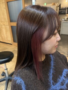 アンバーブラウン×ピンク