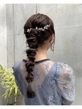 ピコット(P cott) 編みおろしヘア