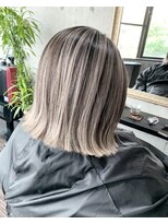 molt 麻生/レイヤーカット/ボブ/バレイヤージュ/ハイライト/海外ヘア 【モルト】 バレイヤージュ ボブ