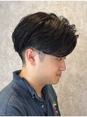 横浜西口ニュアンスパーマフェザーパーマセンターパートウルフ