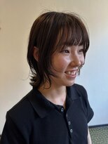 エール 生駒(aile Total Beauty Salon) ボブレイヤー×グレージュカラー