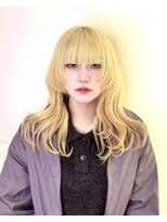 タヤ 東急百貨店吉祥寺店(TAYA)&nbsp;ブロンド/金髪/ハイトーン顔まわりレイヤー/バングカット