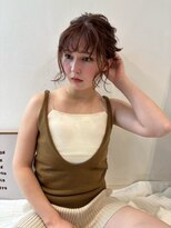 ユーフォリア 青山(Euphoria)&nbsp;ゆる巻きアップスタイル　まろやかベージュカラー