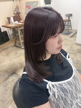 マロ(MALo) カシスブラウン　カシスカラー　レイヤーカット　暖色カラー
