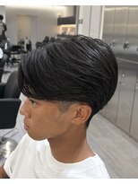 become men's hair 名駅EAST【10月3日 NEW OPEN(予定)】 ナチュラルセンターパート/メンズ縮毛矯正/毛流れ/韓国ヘア/名駅