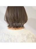 【DOVEY】切りっぱなしボブにちょこっとレイヤー。