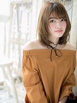 クオーレ ヘア アンジュ 水戸店(CUORE HAIR ange)&nbsp;*ange水戸*…シースルー前髪xシークレットカラー前下がりミディa
