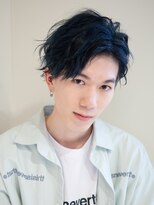 クロエバイラヴィズム 郡山さくら通り店(CLOE by LUVISM)&nbsp;ブルーブラック×ルーズウェーブの抜け感クールショート