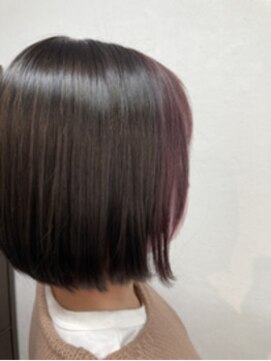 ルビナ 調布店(LViNA) ピンクバイオレットインナーカラー