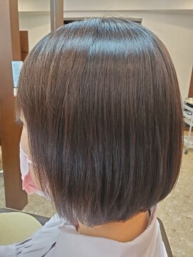 ヘアメイク クリア 本店(hair+make CLEAR) サラ艶ナチュラルボブ　30代40代50代