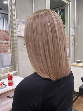 ヘアプレイスソル (HAIR PLACE SoL) 艶髪ハイライト/ピンクベージュ
