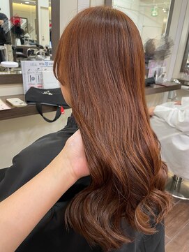 ヘアーアンドメイク ビス(HAIR&MAKE bis) ブリーチなしでできる！オレンジカラー【立川/加藤沙久楽】