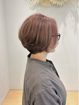 オレンジ梅田店(ORANGE) ショートボブ/脱白髪染め/ピンクベージュ/ミナ