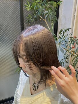 セプト 天神大名(SEPT.) ラベンダーグレージュ　透明感カラー　ブリーチカラー　レイヤー