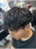 ＊刈り上げマッシュ×波打ち、波巻きMIXパーマ＊