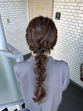 ソノ(sono) 編みおろし ヘアセット ヘアアレンジ 参列ヘア デートヘア