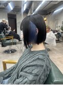 インナーカラーネイビーブルー♪