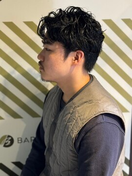 バーバーバー アカバネ(BARBER-BAR AKABANE) 男らしいアップスタイル×メンズパーマ 無造作/ワイルド#2