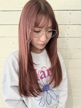 ルノン フィージュ(LUNON fieju) ブリーチ2回～3回/ピンクカラー/レイヤーカット