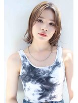 エフェクト 川崎(effect)&nbsp;小顔カット黒髪ボブルフデジタルパーマネビージュワンレン