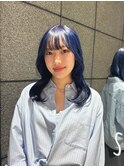 【丸山紗奈】透明感抜群！ネイビーカラー