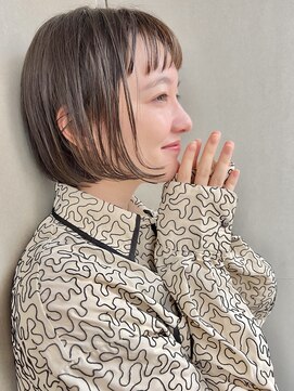 ジェム(GEM) くすみベージュボブ/細みハイライト/ラベンダーミルクティー★73