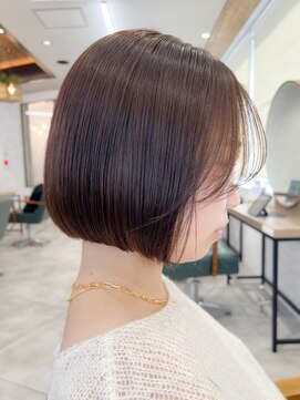 リコ(RiCO) ボブ 切りっぱなしボブ タンバルモリ内巻きボブ　町田　髪質改善