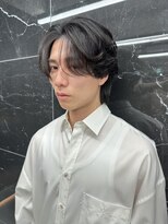サイン メンズ 表参道(SIGN men's)&nbsp;ニュアンスパーマセンターパートダウンパーマフェザーパーマ