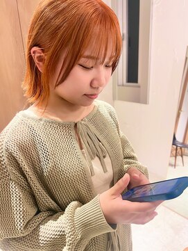 ラミエ バイ メルト 吉祥寺(lamie by melt) *滝田*20代30代40代切りっぱなし外ハネレイヤーボブケアブリーチ