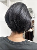 ヘナでふんわり大人ショート